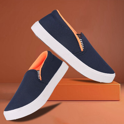 BERSACHE Boys & Girls Slip on Running Shoes(Blue, 7-8 Years)