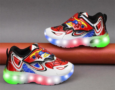 BOOMER CUBS Boys & Girls Lace Sneakers(Red, 2-2.5 Years)