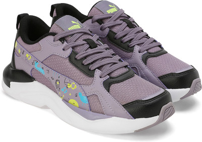 PUMA Boys & Girls Lace Sneakers(Yellow, 12-13 Years)