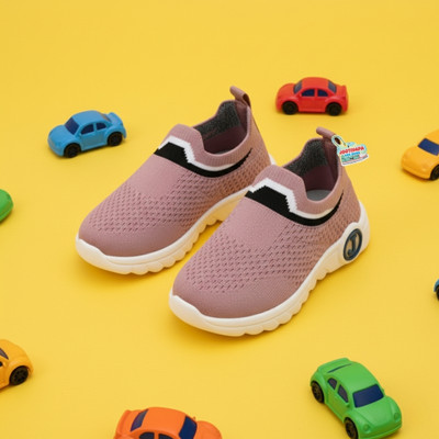 jootiyapa Boys Slip on Sneakers(Pink, 18-24 MONTHS)
