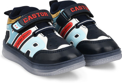 kats Boys & Girls Velcro Sneakers(Dark Blue, 18-24 MONTHS)