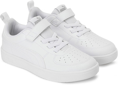PUMA Boys & Girls Velcro Sneakers(White, 8 - 9 Years)