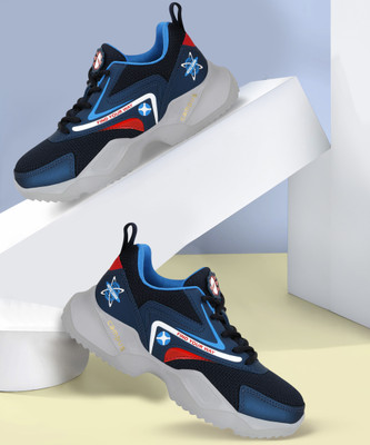 CAMPUS Boys & Girls Lace Running Shoes(Blue, 10 - 11 Years)