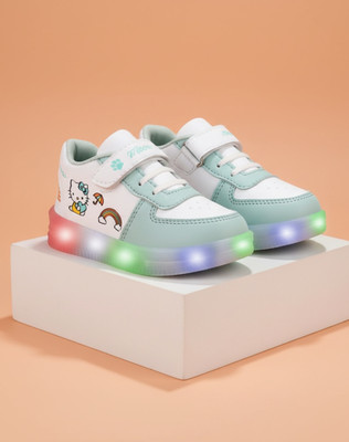 JOSMOS Boys Velcro Sneakers(Green, 2.5-3 YEARS)