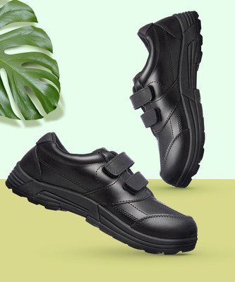 Khadim's Boys Velcro Sneakers(Black, 9-10 YEARS)