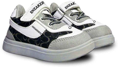 gigahertz Boys & Girls Velcro Sneakers(Grey, 3.5 - 4 years)