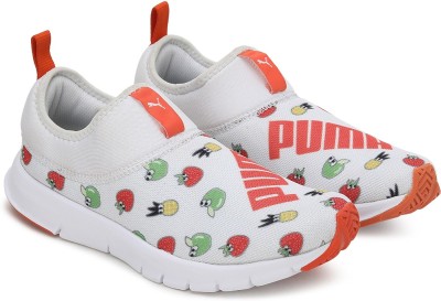 PUMA Boys & Girls Slip on Sneakers(Orange)