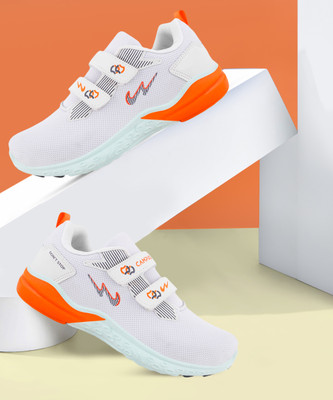 CAMPUS Boys & Girls Velcro Running Shoes(White, 10 - 11 Years)