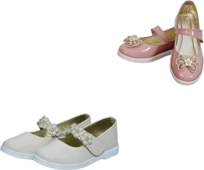 New Collection Girls Velcro Casual Boots(Multicolor, 7-7.5 Years)