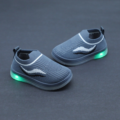 FEETWELL Boys & Girls Slip on Sneakers(Grey, 3.5-4YEARS)
