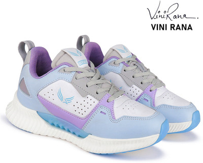 BERSACHE Girls Lace Running Shoes(Light Blue, 10 - 11 Years)