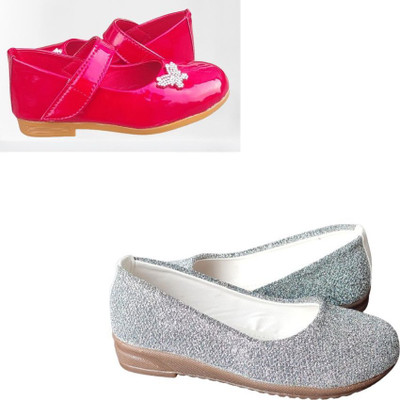 New latest Girls Slip on Ballerinas(Red, 8-8.5yr)