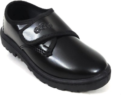 school hours Boys Velcro Casual Shoes(Black)
