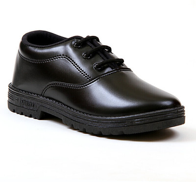 LIBERTY Boys Lace Derby Shoes(Black, 4.5-5 Years)