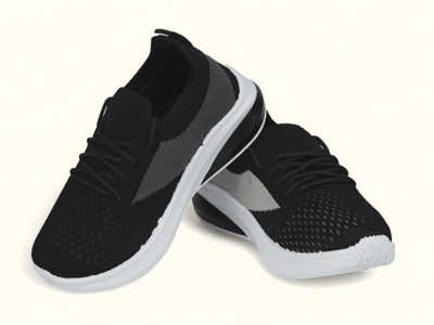 Free Kicks Boys Lace Running Shoes(Black, 11 - 11.5 Years)