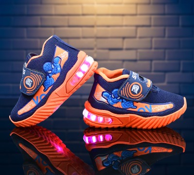 Trendmode Boys & Girls Velcro Running Shoes(Orange)