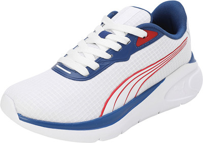 PUMA Boys & Girls Lace Running Shoes(White, 11-12 Years)