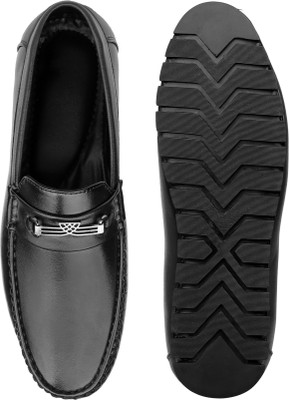 kbhub Boys Slip on Loafers(Black, 22 - 24 Years)