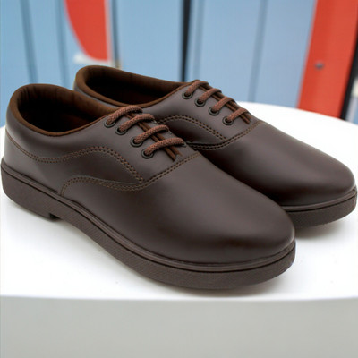 DAYZ Boys Lace Derby Shoes(Brown, 3 YEARS)