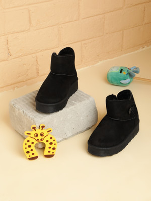 Truffle Collection Boys & Girls Slip on Casual Boots(Black, 15-16Y)