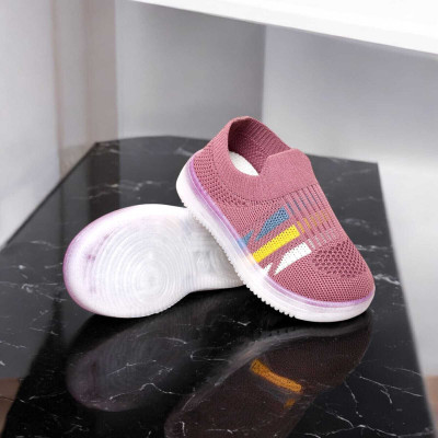 Miss & Chief Boys & Girls Slip on Sneakers(Pink, 2-2.5 YEARS)