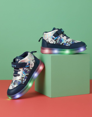 jootiyapa Boys Velcro Sneakers(Blue)