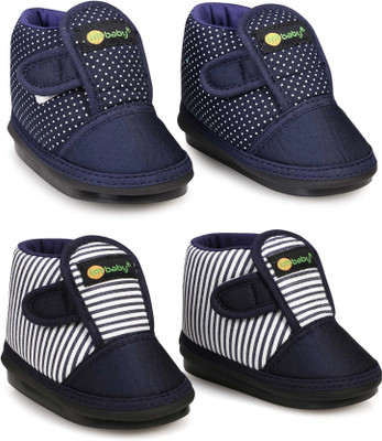 im baby Boys & Girls Velcro Casual Boots(Black, 9 -12 month)