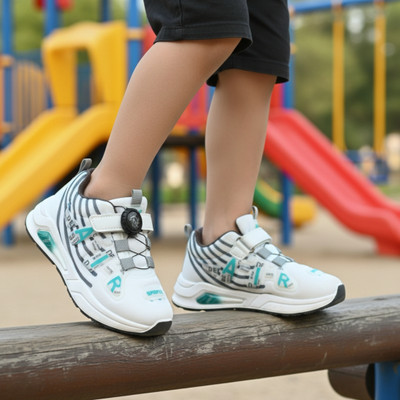 jootiyapa Boys & Girls Lace Running Shoes(White, 11-12-YEARS)