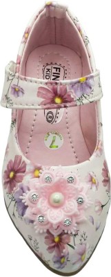 SUNMIFOOTWEAR Girls Slip on Ballerinas(White, 2.5 - 3 Years)