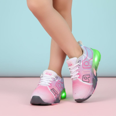 jootiyapa Boys & Girls Lace Sneakers(Pink, 2-2.5-Years)