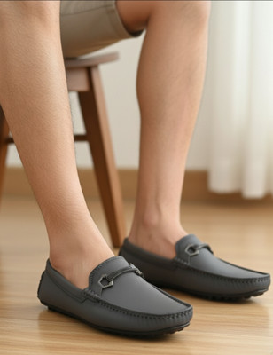 Shozie Boys Slip on Loafers(Grey, Depend on foot length)