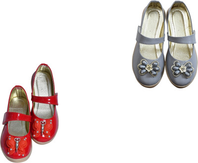 New Collection Girls Velcro Casual Boots(Multicolor, 3-3.5 Years)