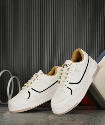 Wasim Enterprises Boys Lace Walking Shoes(White, 10-11 YEARS)