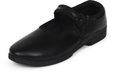 action Girls Buckle School Shoes(Black, 2-2.5 Years)