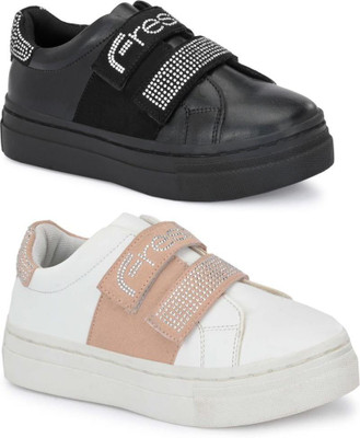 Fresh1947Feet Boys & Girls Lace Sneakers(Black)