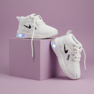 Tandavclothing Boys & Girls Lace Sneakers(White, 2-2.5 Years)