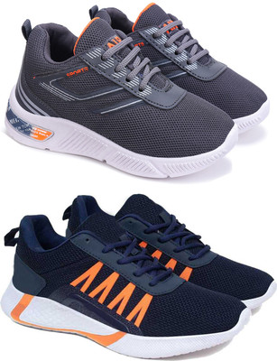 BERSACHE Boys Lace Running Shoes(Multicolor, 8.5-9 Year)