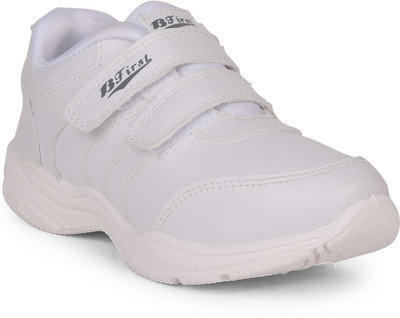 Bata Boys & Girls Velcro School Shoes(White, 7.6 - 8 YEAR)