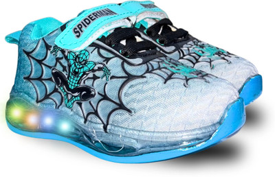 gigahertz Spiderman Boys Velcro Sneakers(Green, 2.5 - 3 YEARS)