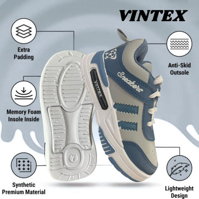Vintex Boys & Girls Slip on Dancing Shoes(Light Blue)
