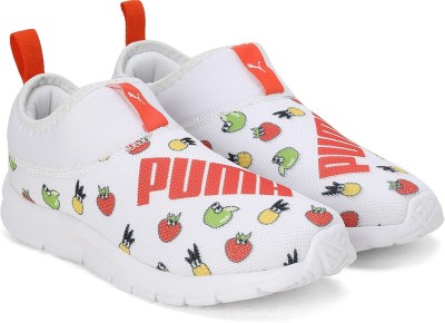 PUMA Boys & Girls Slip on Sneakers(White, 6 - 7 Years)