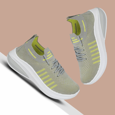 Miss & Chief Boys Lace Running Shoes(Grey, 16 Years & Above)