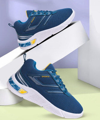BERSACHE Boys Lace Running Shoes(Blue, 7.5-8 Year)