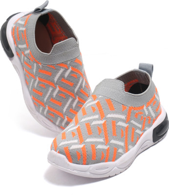 LR Comfort Choice Boys Slip on Running Shoes(Grey, 3.5-4 Years)