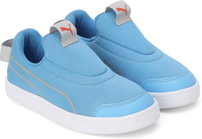 PUMA Courtflex v2 Pre-school Boys & Girls Slip on Sneakers(Blue)