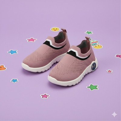 jootiyapa Boys Slip on Sneakers(Pink, 2.5-3 Years)