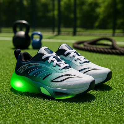 jootiyapa Boys & Girls Lace Walking Shoes(Green, 7.5-8 YEARS)