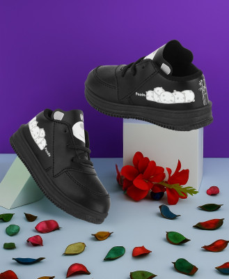 jootiyapa Boys & Girls Lace Sneakers(Black, 18-24-Months)