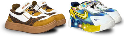 gigahertz Boys & Girls Velcro Sneakers(Tan, 2 - 2.5 years)