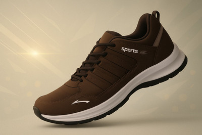 K' Footlance Boys Lace Running Shoes(Dark Green, 15 Years & Above)